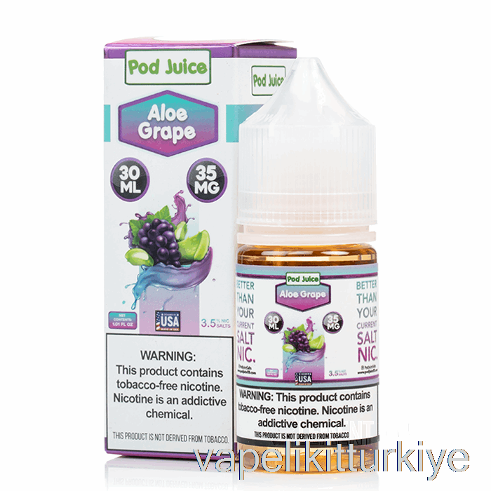 Vape Türkiye Aloe üzüm - Bakla Suyu - 30ml 35mg